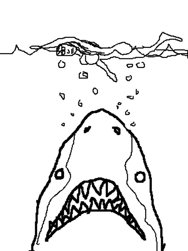 600x800 Jaws Coloring Pages