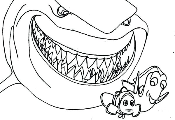 600x412 Shark Color Pages Great White Shark Coloring Page Free Online