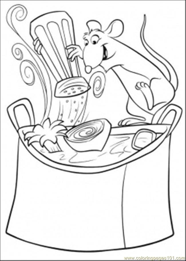 650x913 Hungry Remy Looks For Food Coloring Page