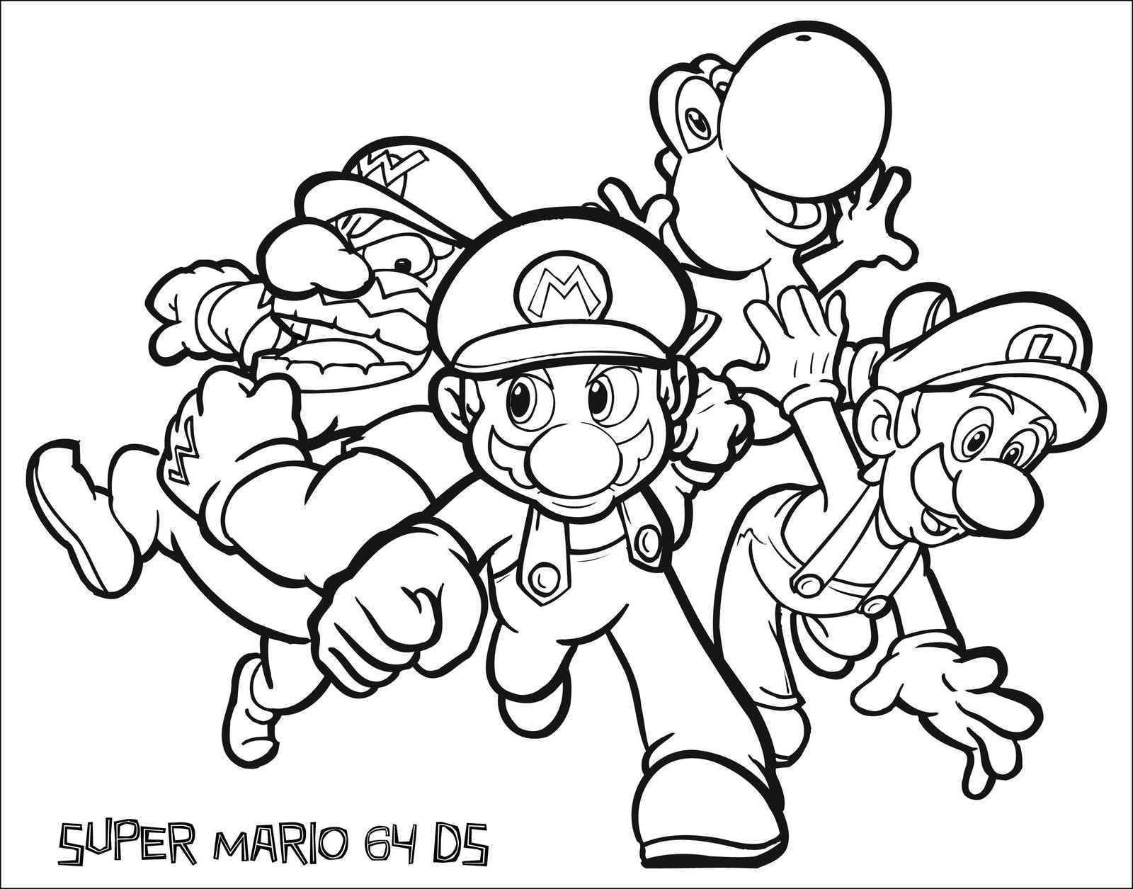 1600x1255 Super Mario World Coloring Pages