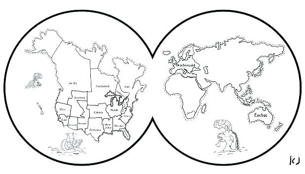 618x353 World Coloring Page Coloring Page World Map Map Coloring Book Also