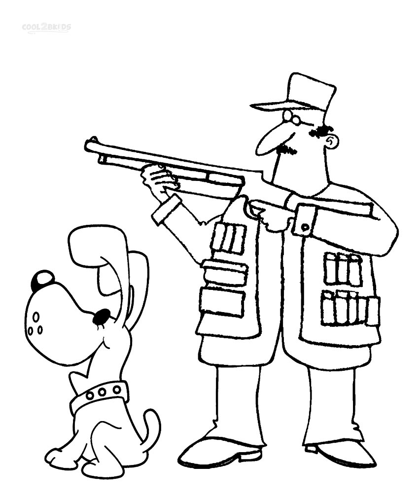 850x1010 Printable Hunting Coloring Pages For Kids