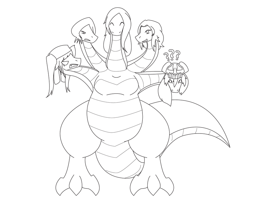 900x695 Hydra Dragon Coloring Pages Best Ideas For Printable
