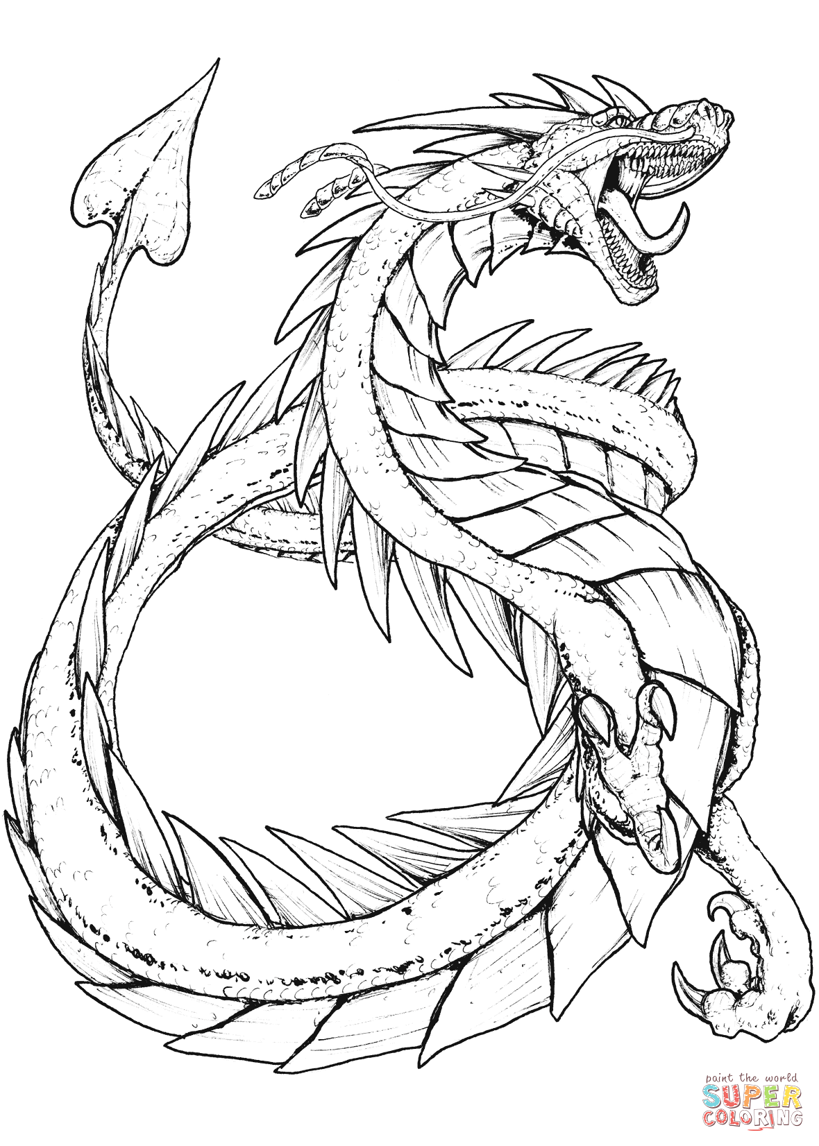 1180x1652 Mythical Creatures Coloring Pages Kindex The Sand Dragon Coloring