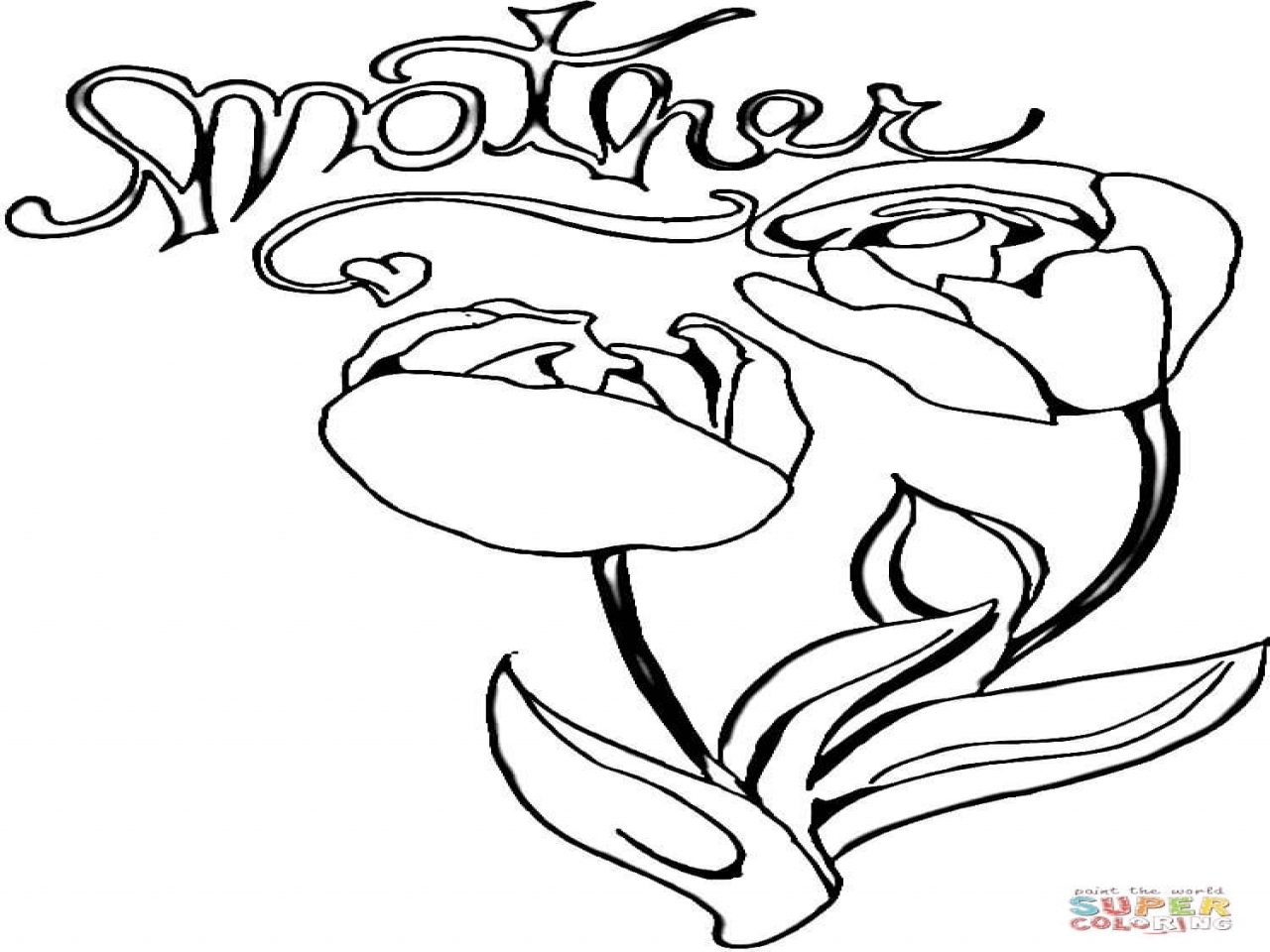1280x960 Mom Coloring Tulips For Page Pages