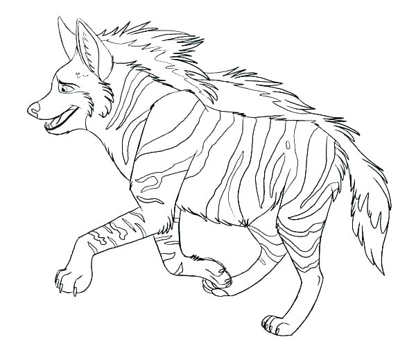 600x522 Hyena Coloring Page Autoinsuranceny Club