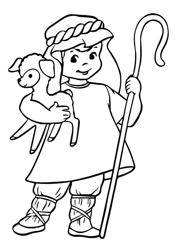 595x842 Jesus The Good Shepherd Coloring Pages Shepherd Coloring Page