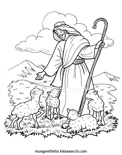 409x520 Good Shepherd Coloring Page The Lord Is My Shepherd Clip Art