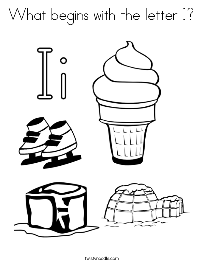 685x886 What Begins With The Letter I Coloring Page