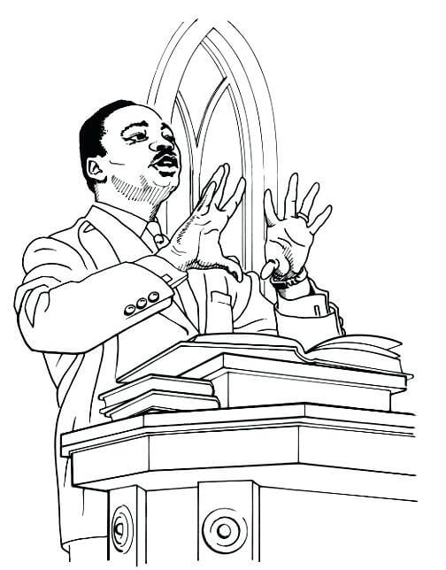 504x644 Free Printable Martin Luther King Jr Day Coloring Pages