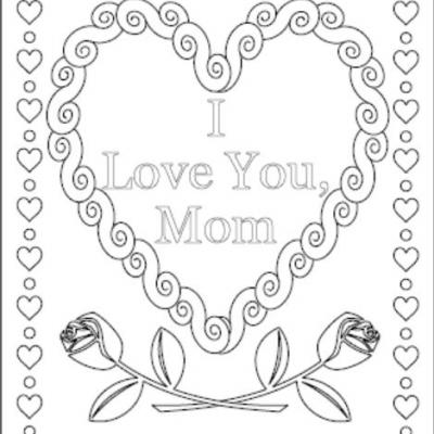 400x400 I Love You Coloring Pages Love You Mommy Coloring Pages I Love