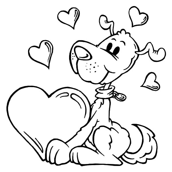 600x600 I Love You Puppy Coloring Pages Batch Coloring