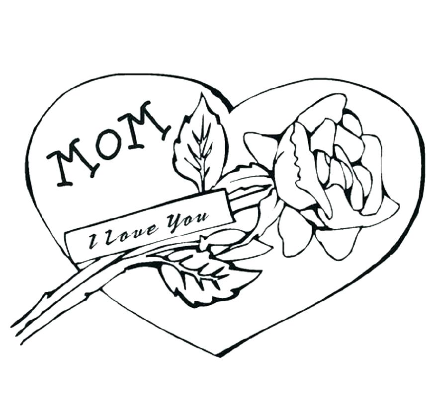 889x822 Mother Coloring Pages Love Coloring Page I Love You Color Pages