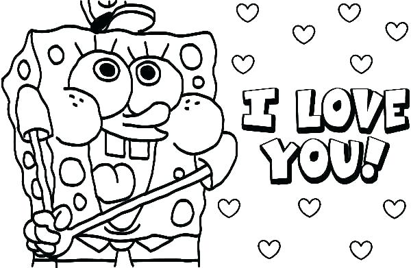600x391 I Love You Coloring Page I Love Dad Coloring Sheets I Love You I