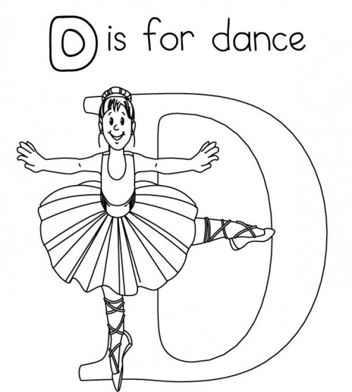 500x557 I Love Dance Coloring Pages