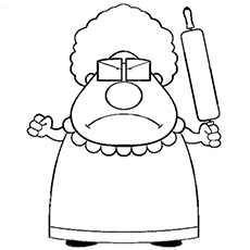 230x230 Top Free Printable Grandma Coloring Pages Online