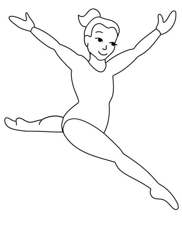 600x776 Gymnastics Coloring Page Gymnastics Coloring Sheets Gymnast