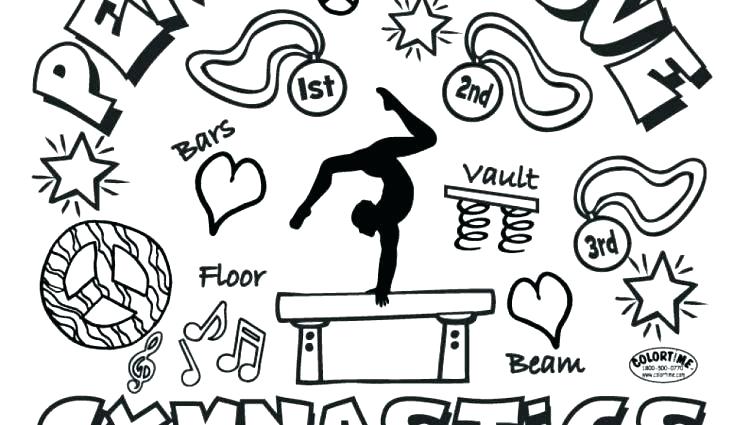 Gymnastics Bars Coloring Pages / Gymnastics Coloring Pages Coloring