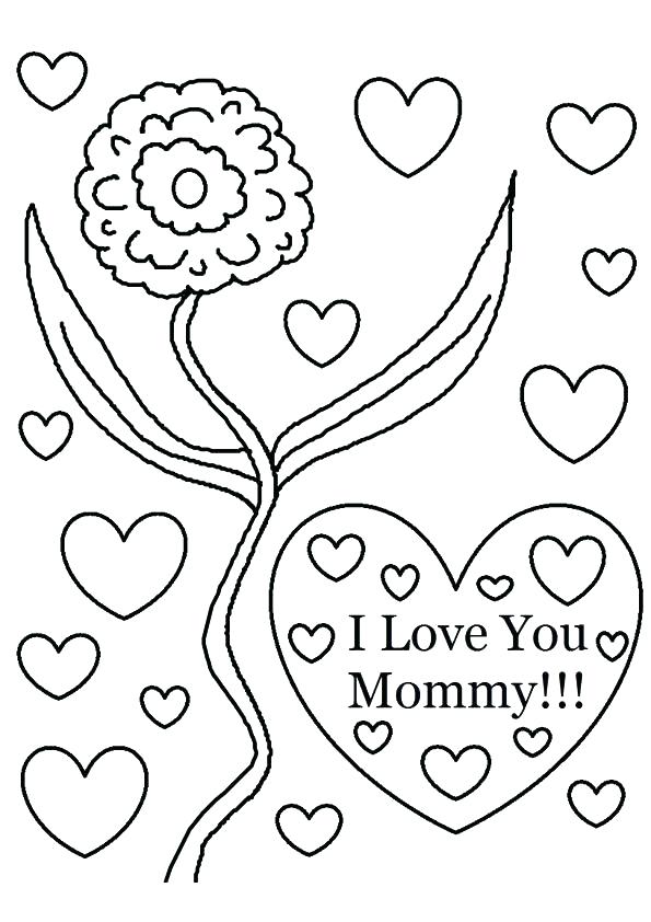 595x842 Mom Coloring Pages I Love You Mom Coloring Pages Mothers Day