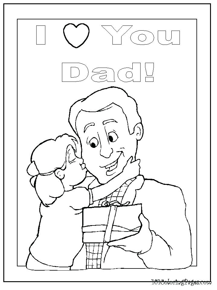 718x957 I Love Dad Coloring Pages Printable Coloring I Love Dad Coloring