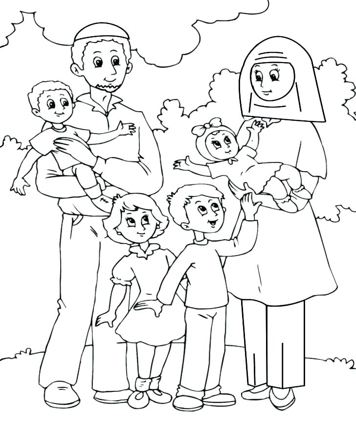 728x875 Lds Coloring Pages Family Coloring Pages Of Families Coloring