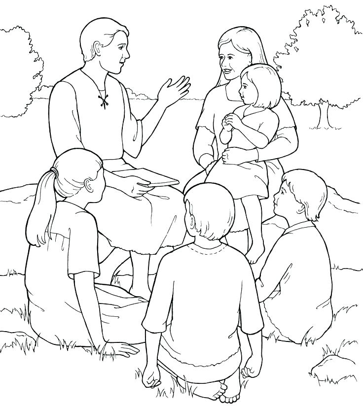 736x824 Lds Coloring Pages Family Professional