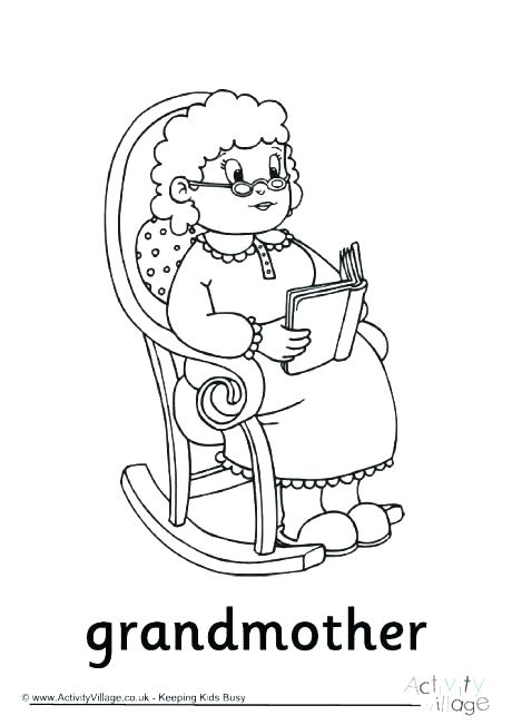 460x651 I Love My Grandma Coloring Pages You Page Grandparents Happy Day