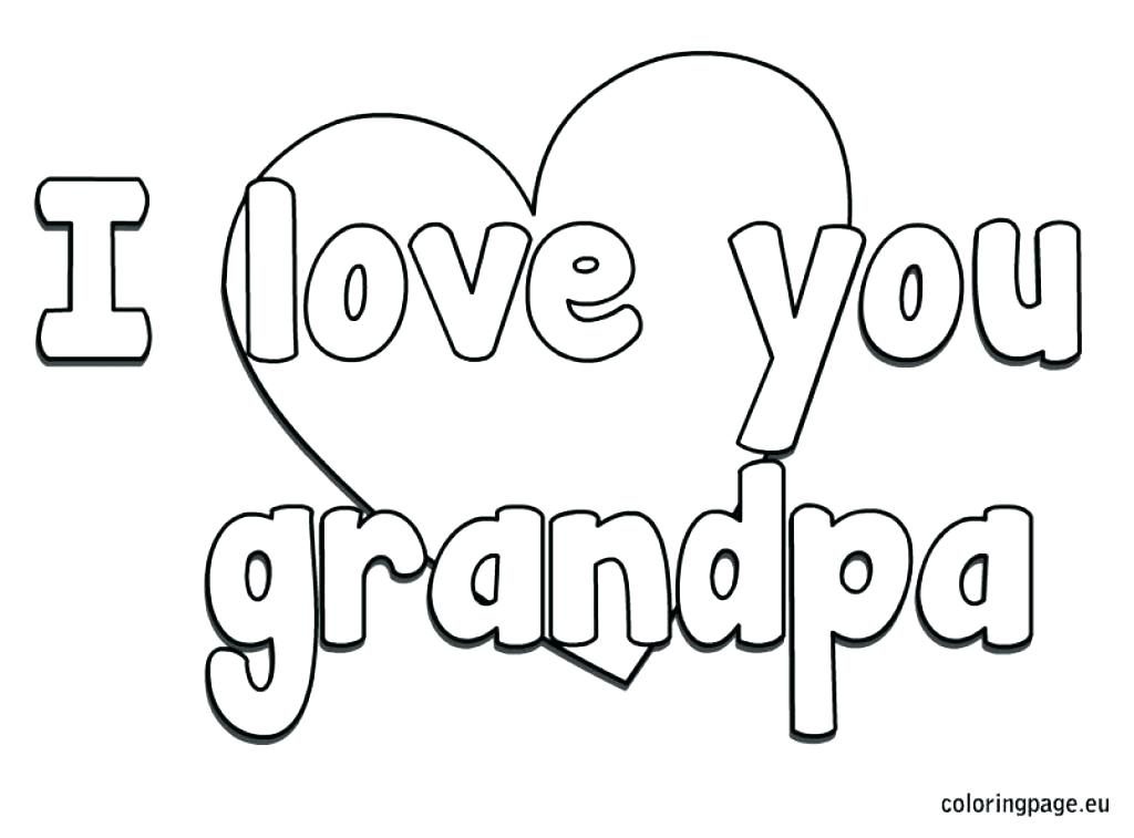 1024x757 I Love My Grandparents Coloring Page
