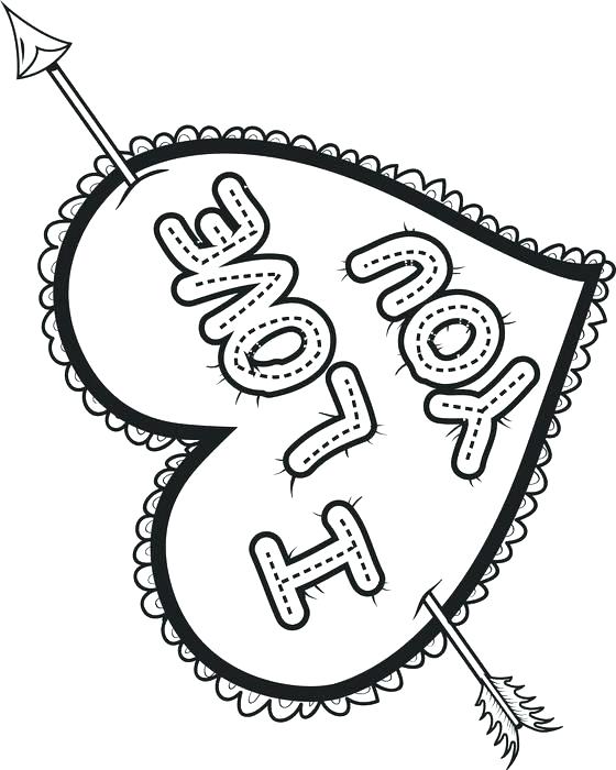 560x700 Heart Coloring Page I Love My Mom Coloring Pages Landscape Version