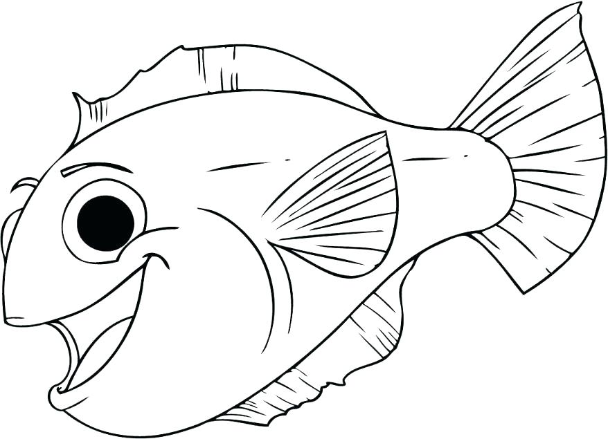 878x635 Big Sister Coloring Pages Fish Color Pages Plus Coloring Fish