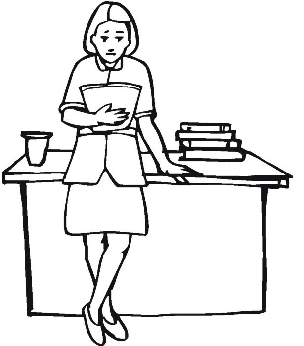 615x700 Teacher Color Sheets Free Cartoon Coloring Pages On I Love My