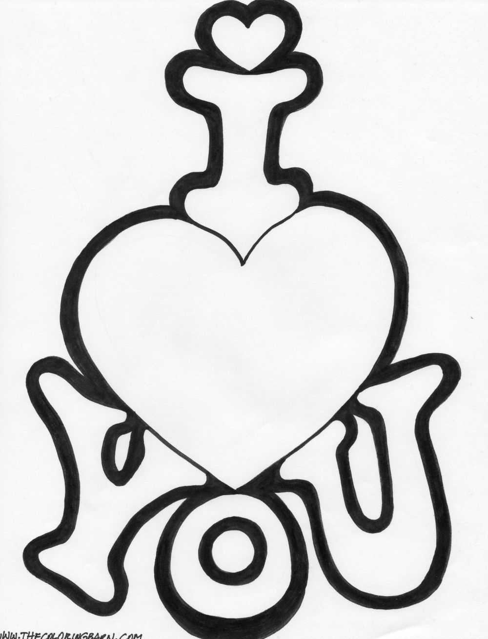 1000x1310 I Love You Coloring Pages