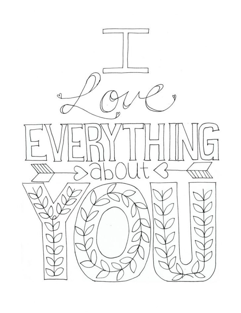 791x1024 Announcing I Love You Coloring Pages For Adults Free Printable