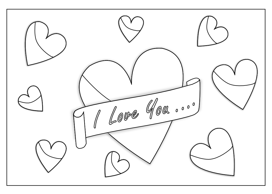 1111x794 Coloring Pages I Love You Boyfriend Printable