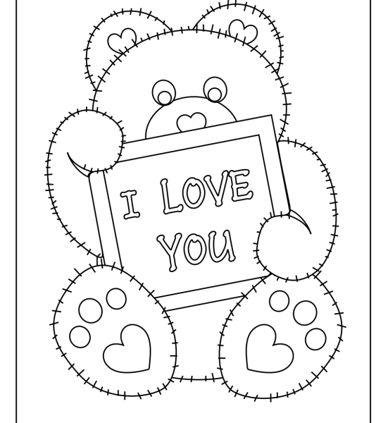 551x600 Coloring Pages For You Free Printable I Love You Coloring Pages