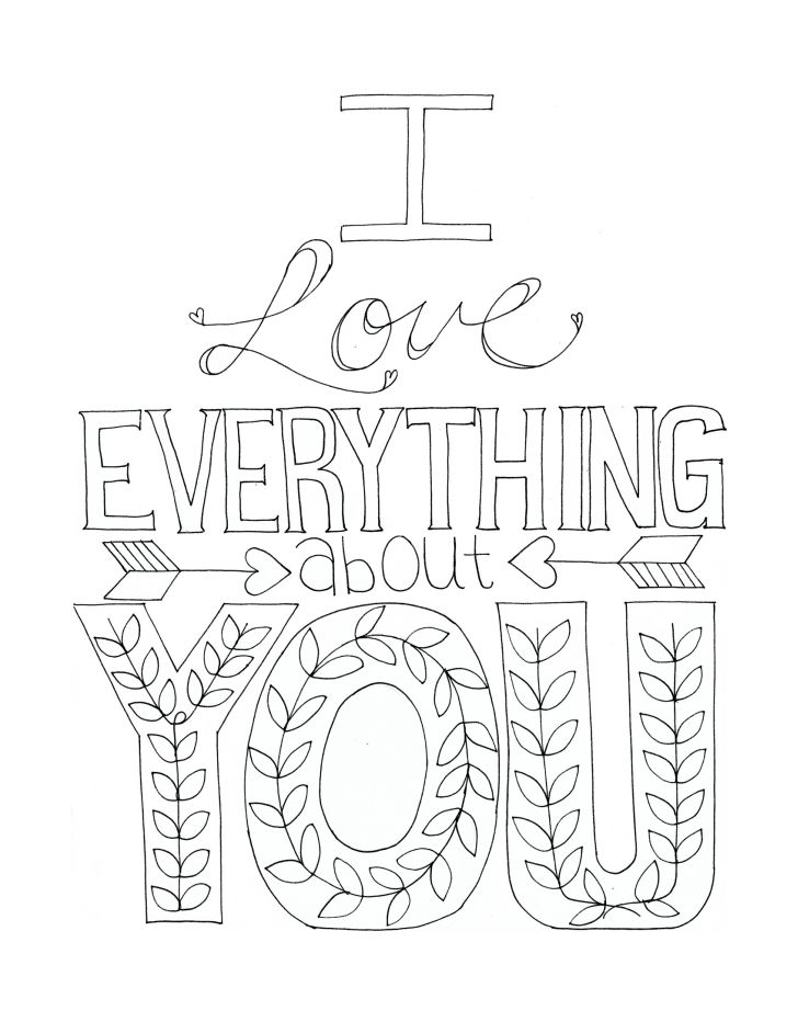 728x942 Cute I Love You Coloring Pages I Love You Coloring Pages Printable