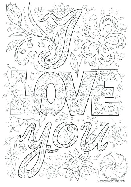 460x654 I Love You Coloring Pages I Love You Coloring Pages Printable I