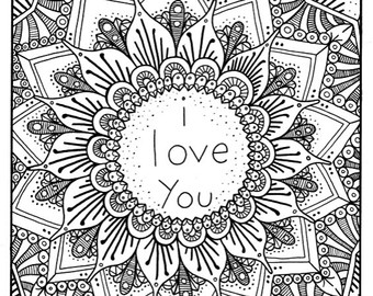 340x270 I Love You Coloring Pages For Adults Collection