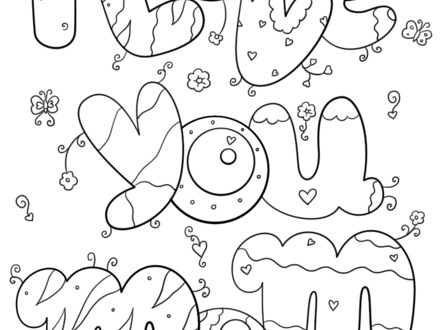 440x330 Mom Dad Coloring Pages, Coloring Pages I Love You Mom