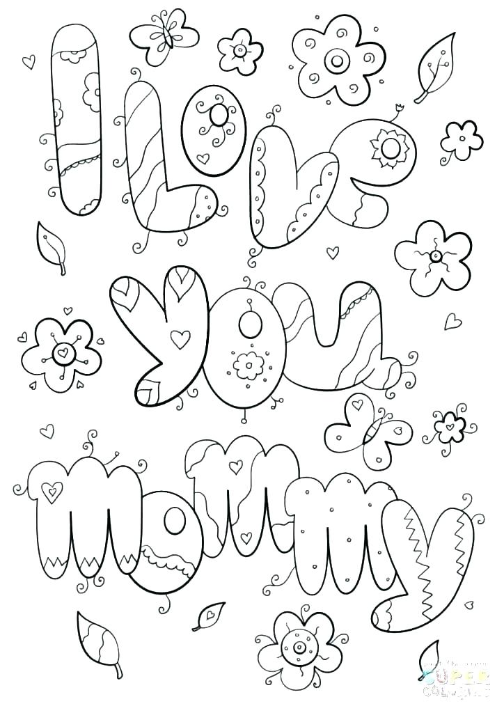724x1024 Coloring Pages That Say I Love You Mom And Dad My View Large