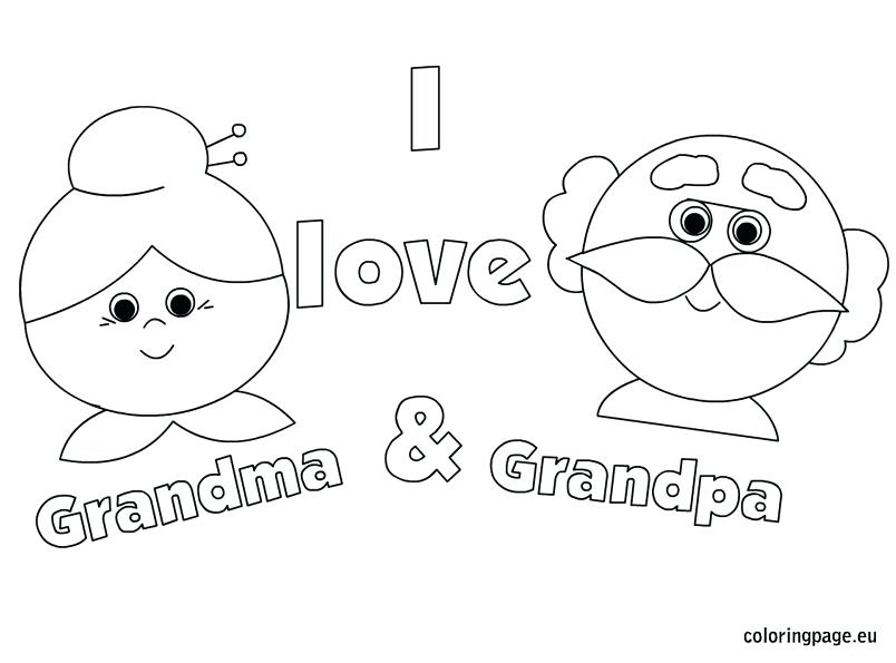 804x595 I Love You Grandma Coloring Pages I Love Grandma And Grandpa We