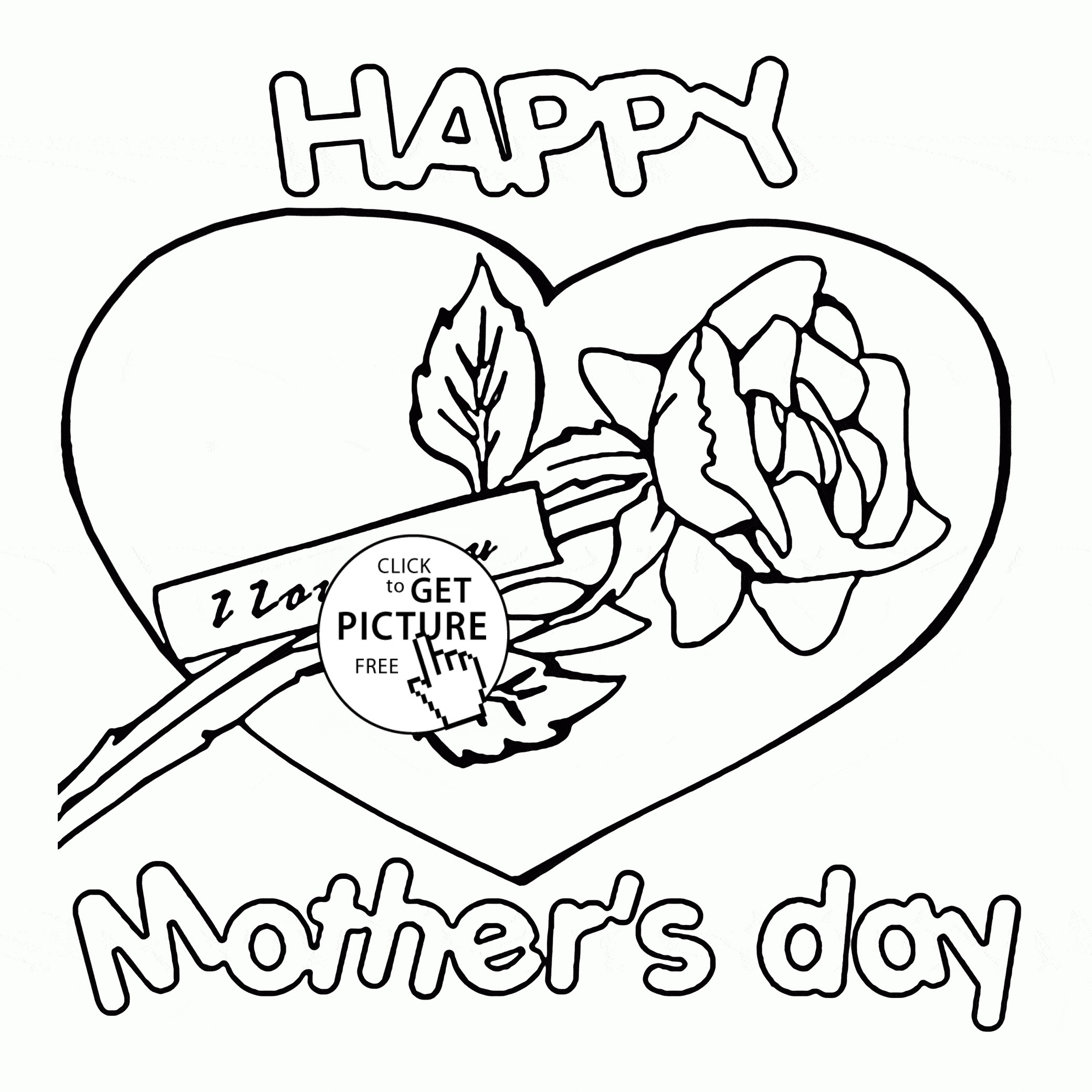 2080x2080 I Love You Mom Coloring Pages Printable