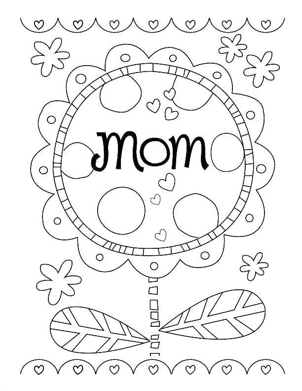 612x792 Happy Mothers Day Coloring Pages Moms I Love You And Happy Mothers