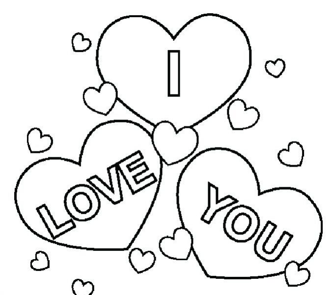 678x600 I Love You Coloring Pages Printable I Love You Coloring Pages I