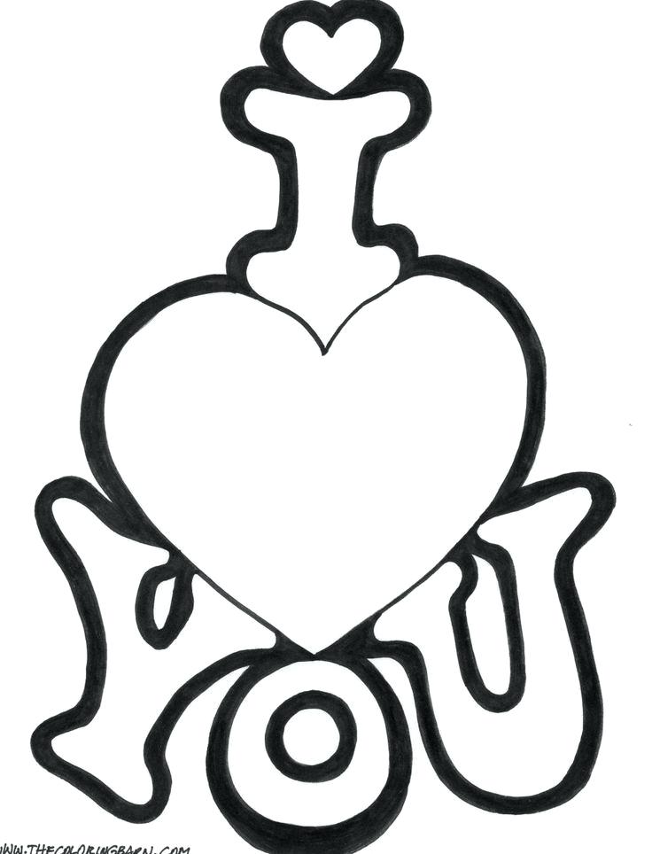 736x964 I Love You Coloring Pages To Print