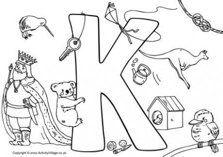 446x315 I Spy Alphabet Coloring Pages Kid Life