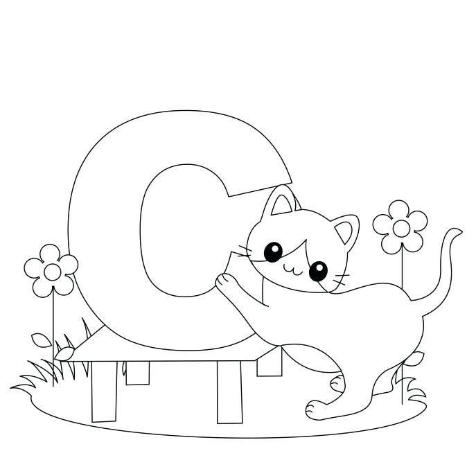 687x687 Letter A Coloring Pages For Preschoolers Large Size Of Coloring V
