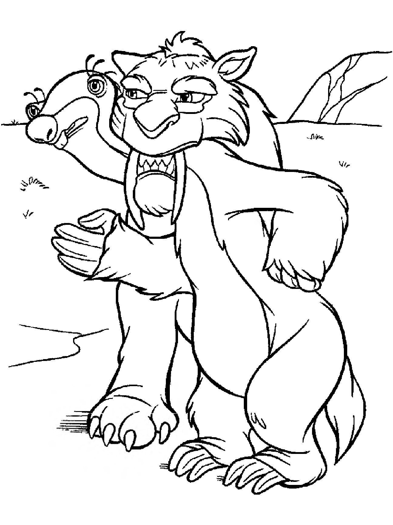 1296x1728 Ice Age Coloring Pages Printable