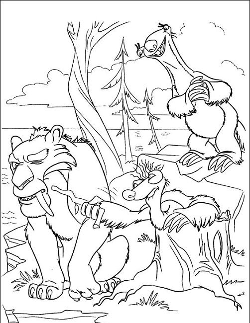 502x650 Ice Age Coloring Pages To Print Cartoon Ice Age