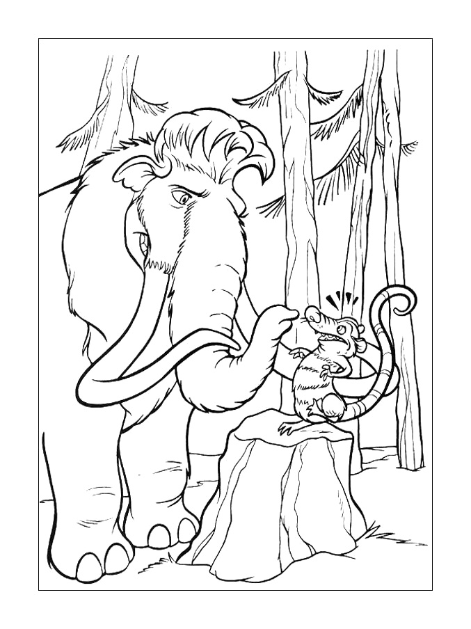 677x904 Ice Age Coloring Pages